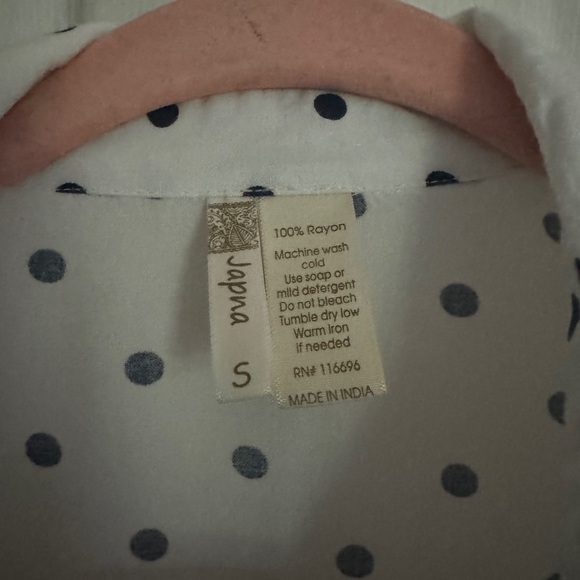 Perfect for Summer White Polka Dot Button Down Tie-Up Crop Top - Picture 2 of 5